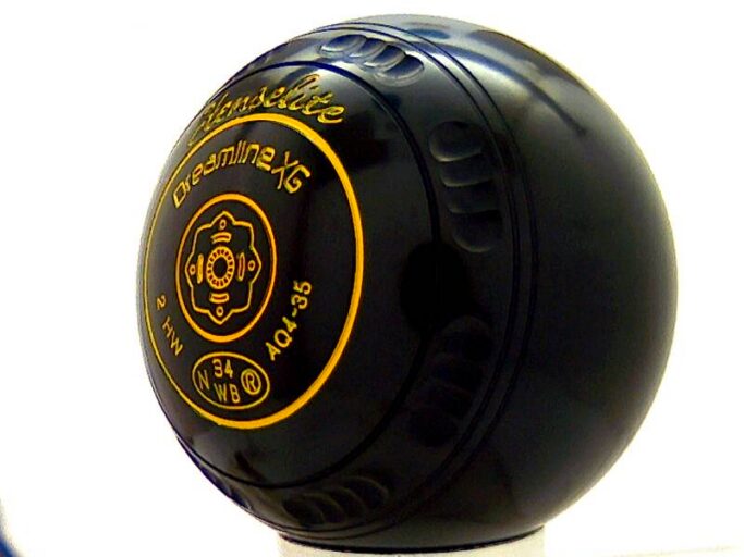 Henselite Dreamline XG Black Lawn Bowls Set - SIZE 2