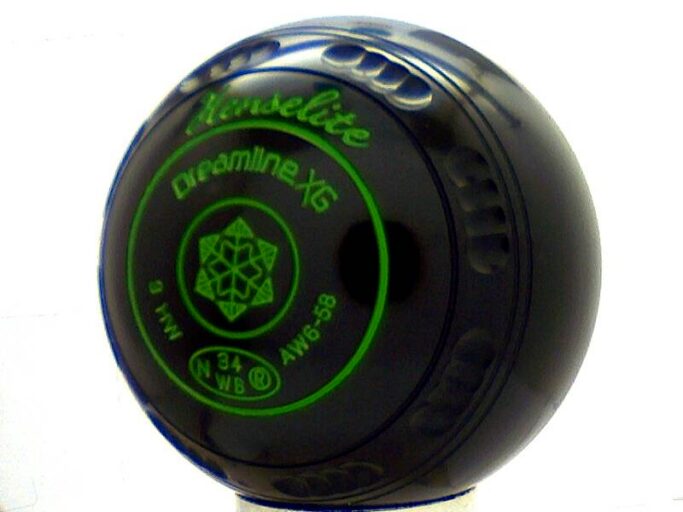 Henselite Dreamline XG Black Lawn Bowls Set - SIZE 3
