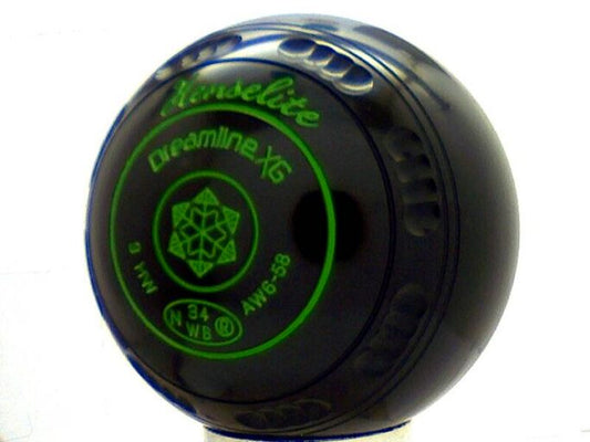 Henselite Dreamline XG Black Lawn Bowls Set - SIZE 3