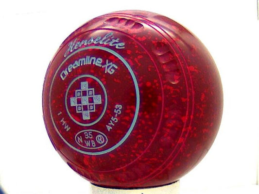 Henselite Dreamline XG Ruby Rich Lawn Bowls Set - SIZE 1