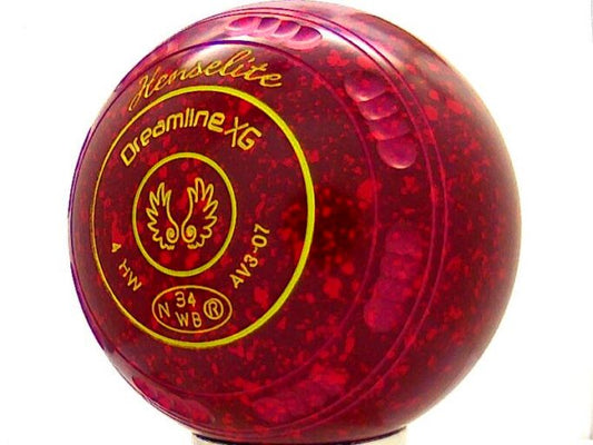 Henselite Dreamline XG Ruby Rich Lawn Bowls Set - SIZE 4