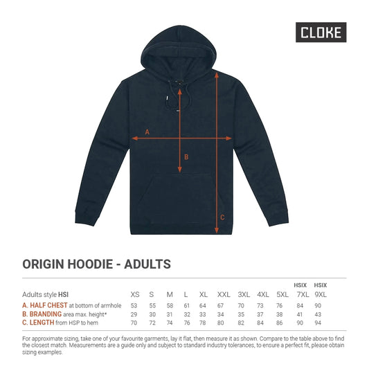 Hibiscus Coast Pickleball Origin Hoodie - Mens - White with Large Coloured Logo