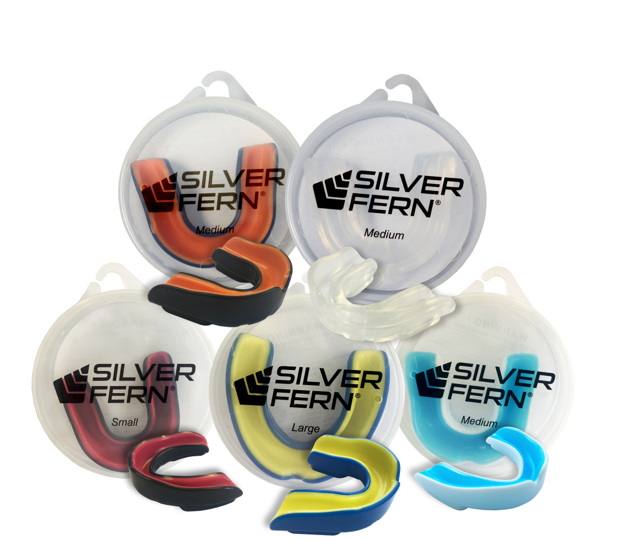 Silver Fern Double Layer Mouthguard - 12 Pack