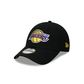 New Era Los Angeles Lakers Black/Yellow 9FORTY Cloth Strap - 13366867