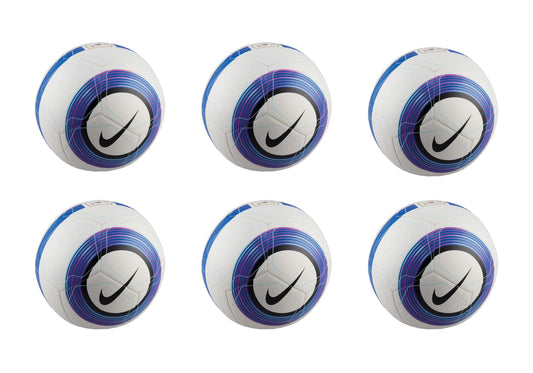 Nike EPL Pitch Football 25 - White/Blue/Black - 6 Pack
