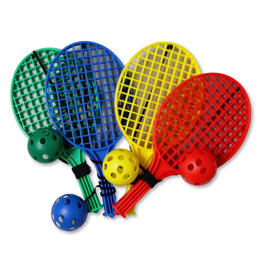 Padder Tennis Bat - Honeycomb - 4 Pack with Ball