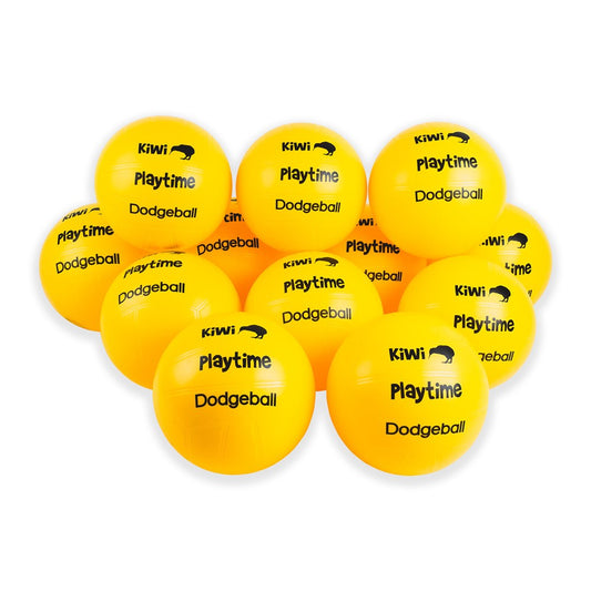 Dodgeball Training Pack – Value (12 Balls + Carry Bag) – Silver Fern