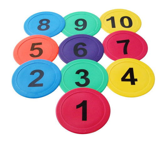 Flat Marker Discs - Numbered