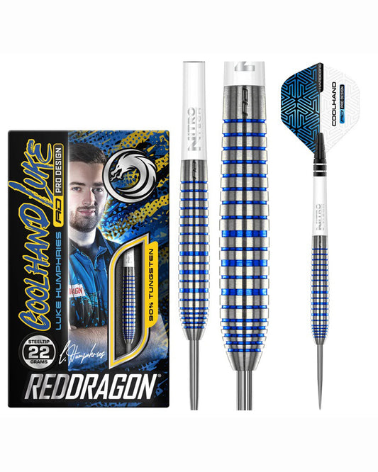 Red Dragon Luke Humphries TX3 Cool Blue SE Dart Set