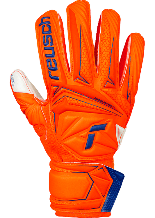 Reusch Attrakt Solid Finger Support Goal Keeping Glove - Jnr