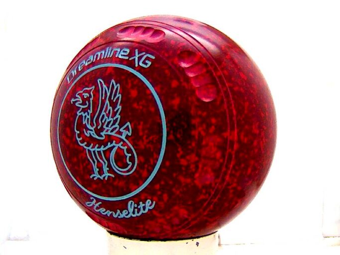 Henselite Dreamline XG Ruby Rich Lawn Bowls Set