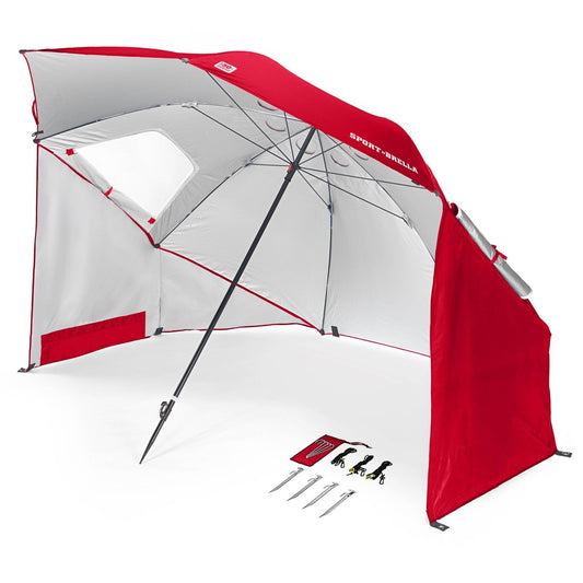 SKLZ Sport Brella Premiere 8 Foot Instant Sun and Weather Shelter - RED