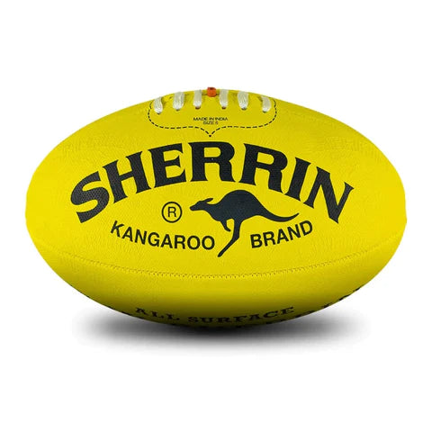 Sherrin KB All Surface AFL Ball - Yellow - Size 5