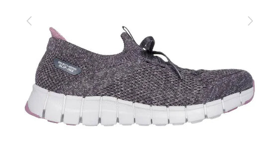 Skechers Flex Step - Soft Stroll Walking Shoe - Ladies - Charcoal