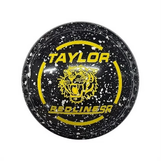 Taylor SR Redline Lawn Bowls Set - Black/White, Half Pipe - Size 4