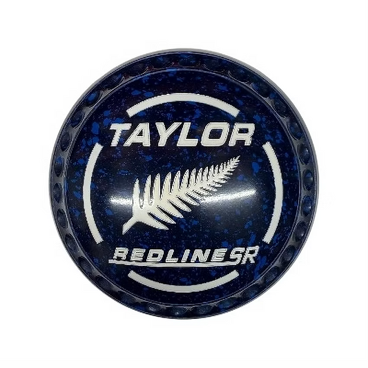 Taylor SR Redline Lawn Bowls Set - Dark Blue/Blue, Half Pipe - Size 0