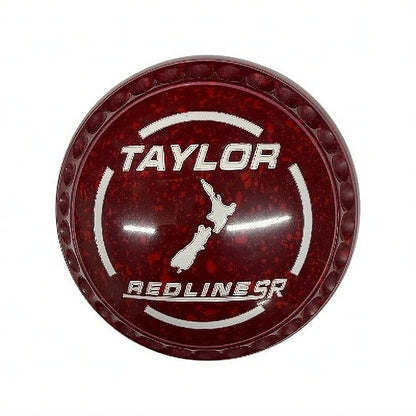 Taylor SR Redline Lawn Bowls Set - Maroon/Red, Half Pipe - Size 1
