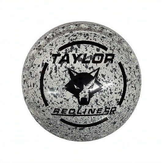 Taylor SR Redline Lawn Bowls Set - White/Grey, Half Pipe - Size 2