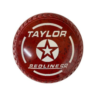 Taylor SR Redline Lawn Bowls - 'SPLIT' - Crescent Grip - Dark Blue/Red Maroon