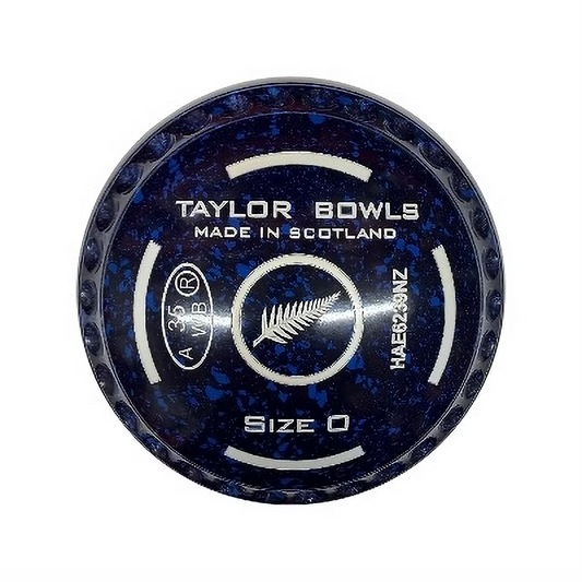 Taylor SR Redline Lawn Bowls Set - Dark Blue/Blue, Half Pipe - Size 0