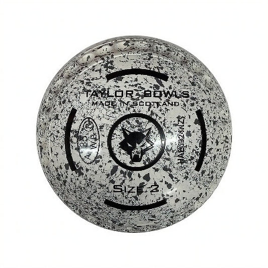 Taylor SR Redline Lawn Bowls Set - White/Grey, Half Pipe - Size 2
