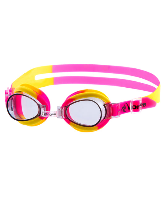 Vorgee Aqua-Star Junior Swim Goggle – 2-8 years - Yellow/Pink
