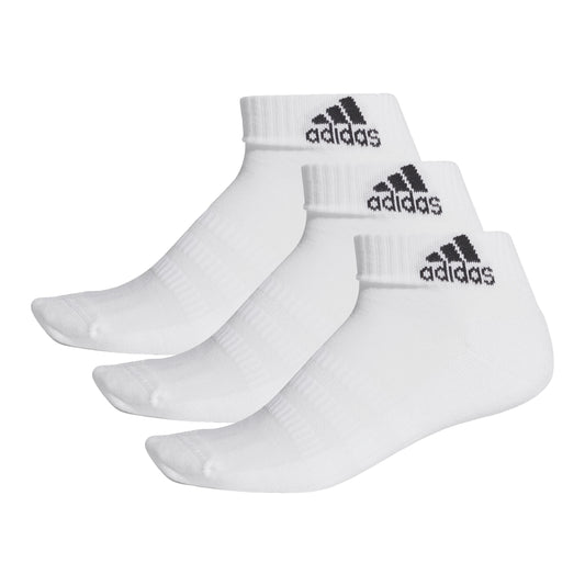 adidas Cushioned Ankle Socks - 3 Pack - White