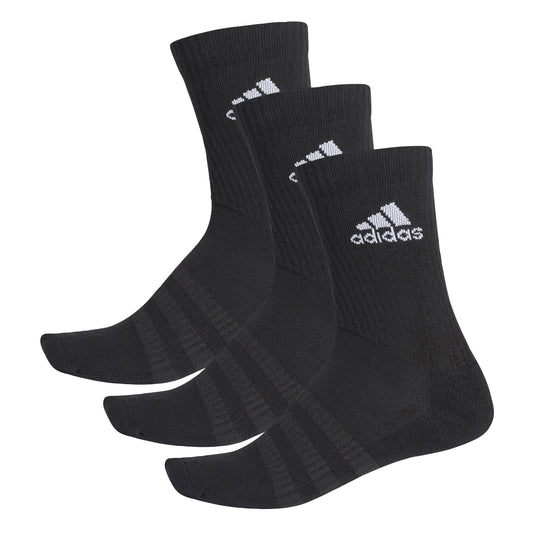 adidas Cushioned Crew Socks - 3 Pack - Black