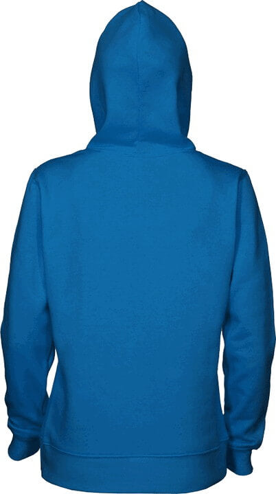 Aurora Womens Pullover Hoodie Aqua Back