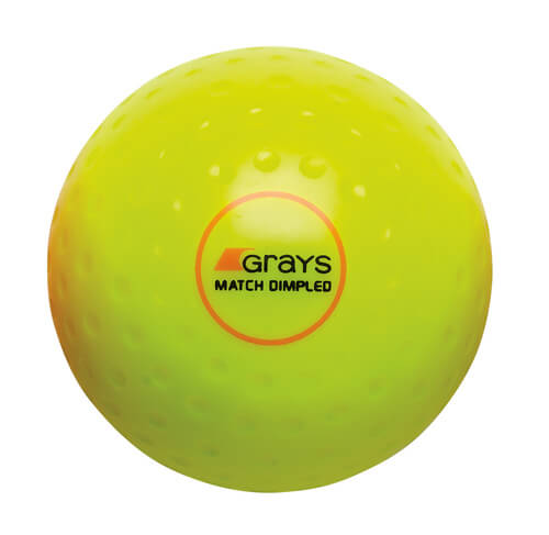 Grays Match Crater Hockey Ball Yellow