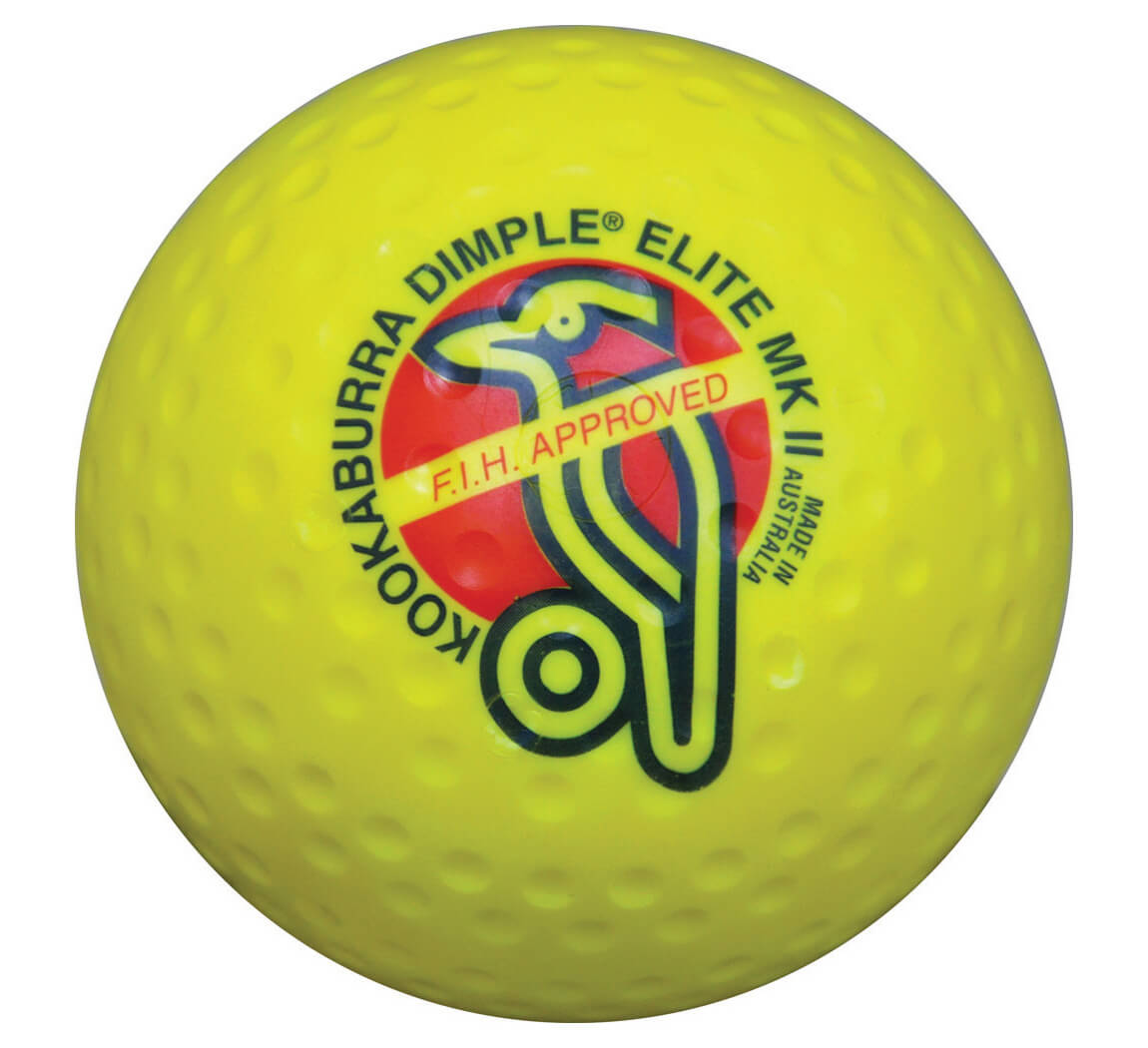 Kookaburra Dimple Elite MkII Hockey Ball Yellow