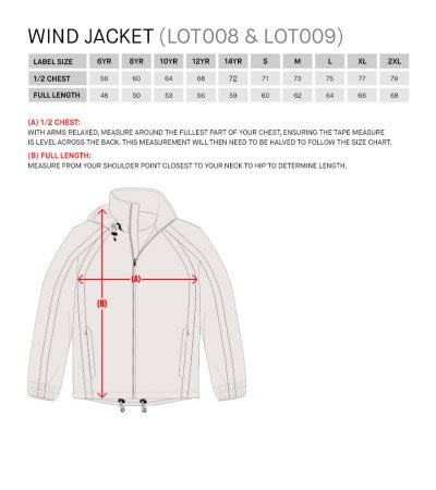 Wellsford AFC Lotto L73 Wind Jacket Royal/White - Senior
