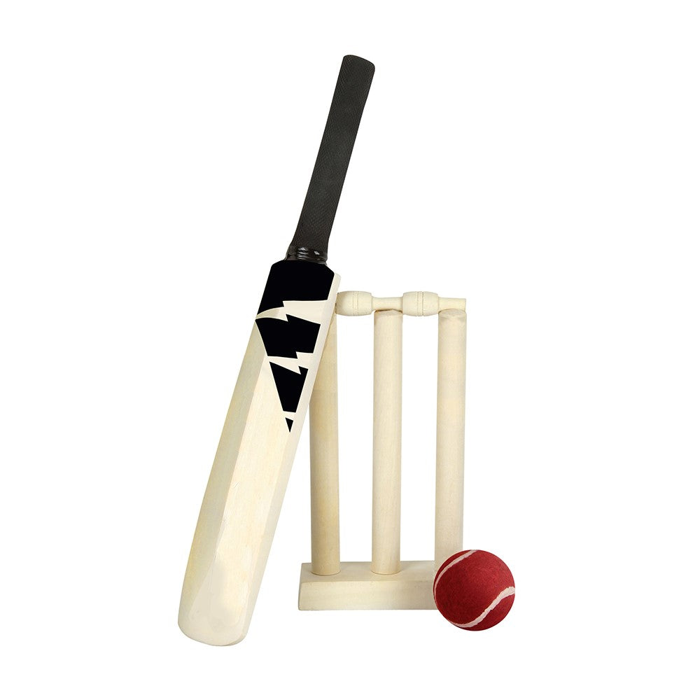 New Zealand Cricket 15" Mini Wooden Cricket Bat Set