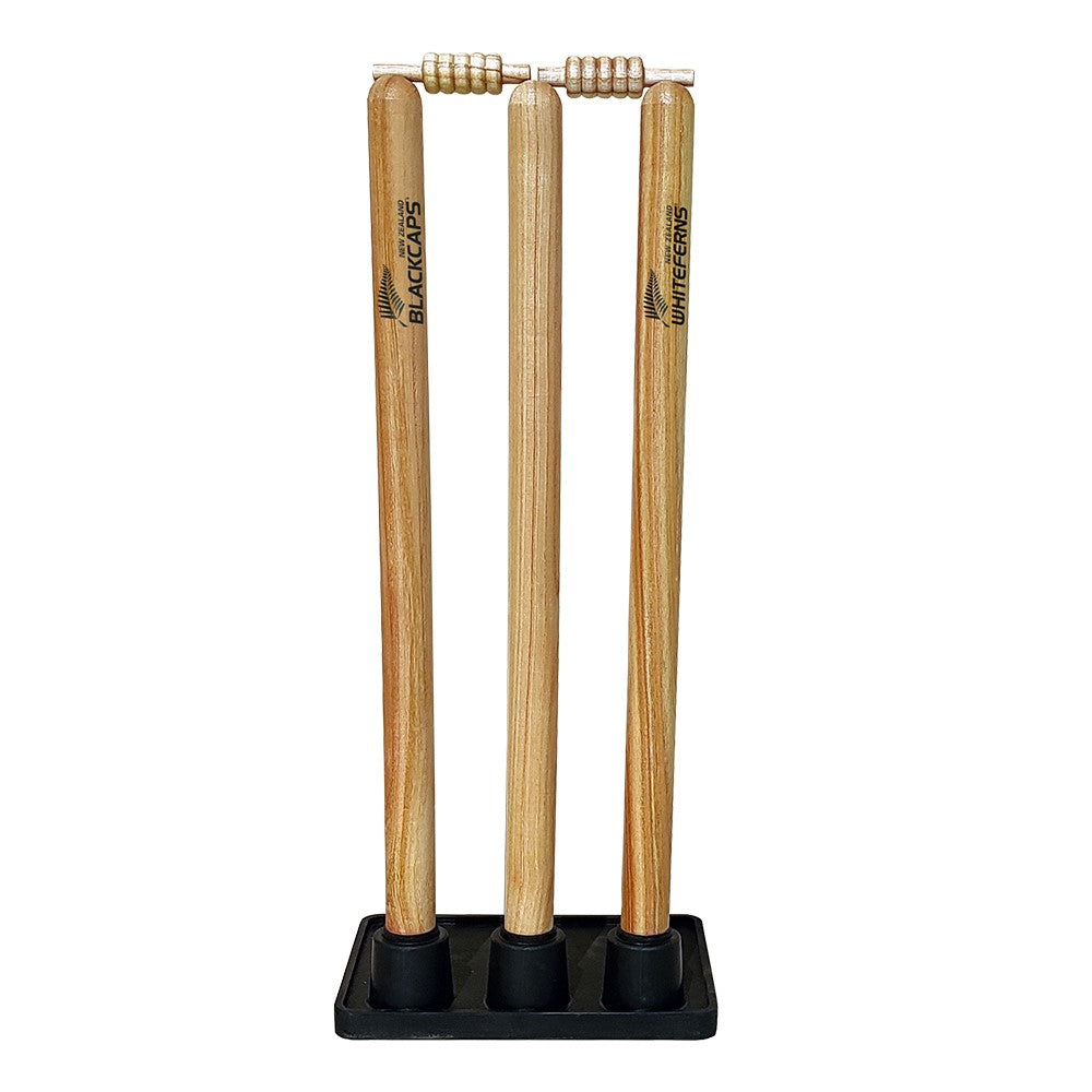 New Zealand Cricket Wooden Cricket Stump Set