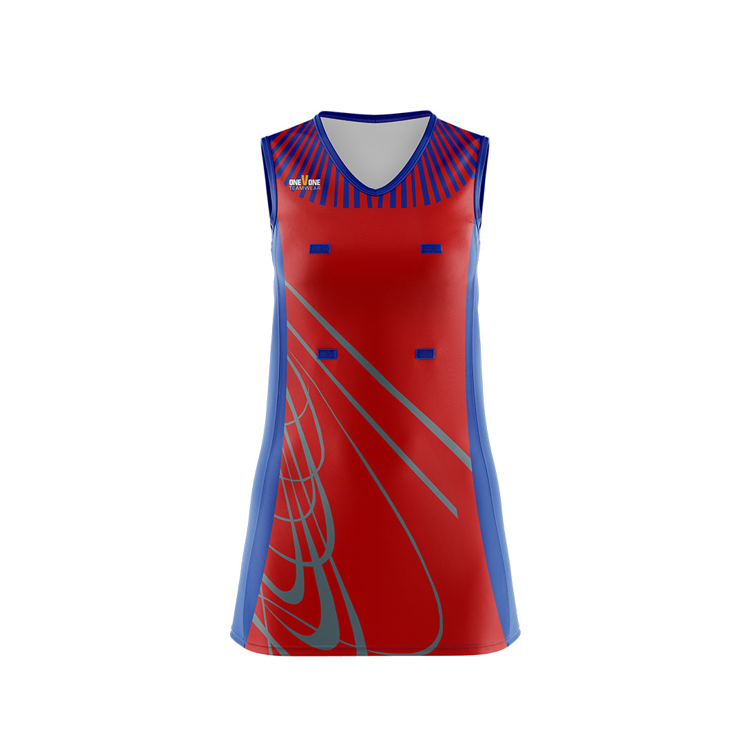 OneVOne 'Firebird' A-Line Netball Dress - Ladies
