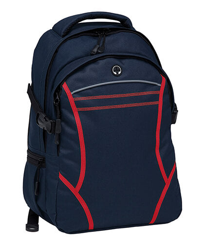 Reflex Backpack Navy Red Web