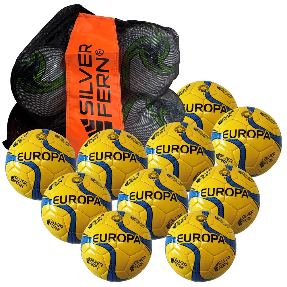 Silver Fern Soccer Match 10 Ball Pack