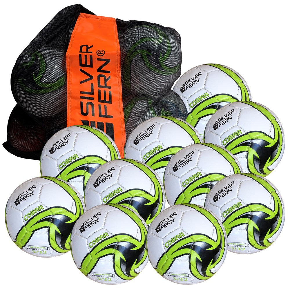 Silver Fern Soccer 10 Ball Pack